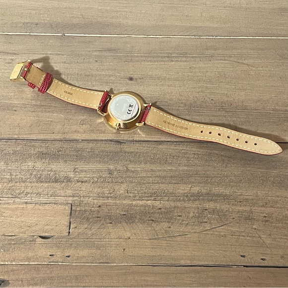 Cluse Boho Chic black with rose gold and red leather strap - Picture 5 of 6